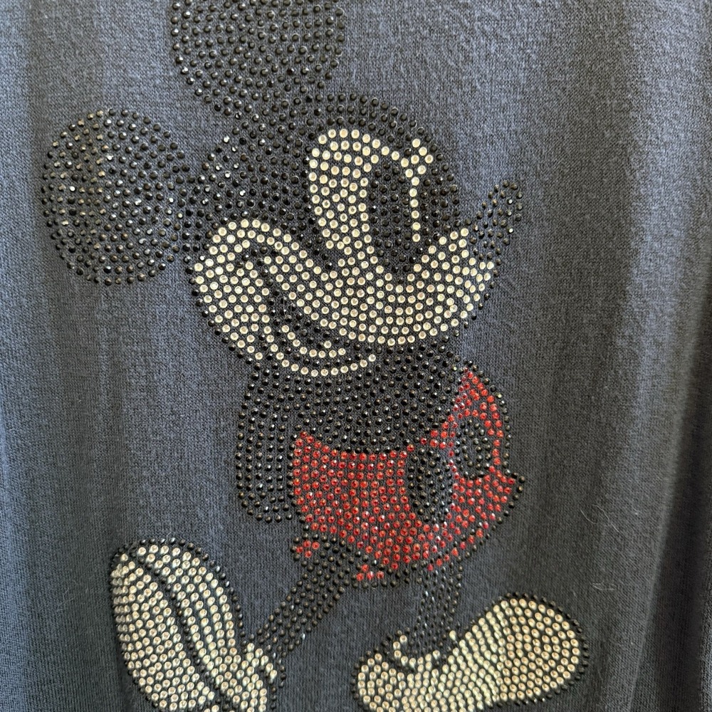 Mickey Mouse Rhinestone Sweater Womens Med Disney Parks Brand - Picture 2 of 12